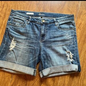 Kut from the Kloth Distressed Catherine Boyfriend Shorts